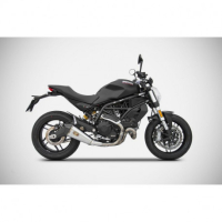 Echappement Ducati ZARD - Options : sans option, Version : homologué, Embout : embout carbone, Matière : inox