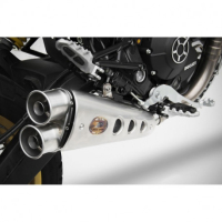 Echappement bas inox special edition Zard - Version : racing, Options : sans option, Matière : inox, Embout : embout inox