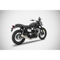 Ligne d'échappement conic basse inox Zard - Version : racing, Options : sans option, Matière : inox, Embout : embout inox