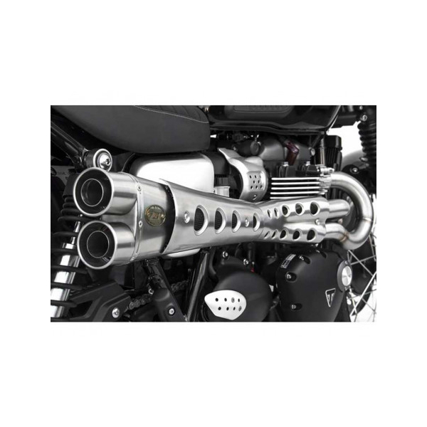 Ligne d'échappement special edition haut inox Zard - Version : racing, Options : noir, Matière : inox, Embout : embout inox