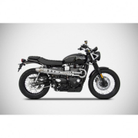 Ligne d'échappement conic haut inox Zard - Version : racing, Options : sans option, Matière : inox, Embout : embout inox 