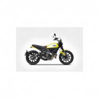 Echappement bas inox Double inox Zard - Version : racing, Options : noir, Matière : inox, Embout : embout inox
