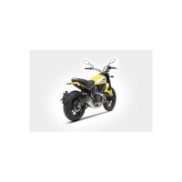 Echappement bas inox Double inox Zard - Version : racing, Options : noir, Matière : inox, Embout : embout inox