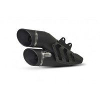 Ligne complète inox 2 en 1 en 2 Ducati x diavel Zard - Version : racing, Options : sans option, Matière : inox, Embout : embout inox
