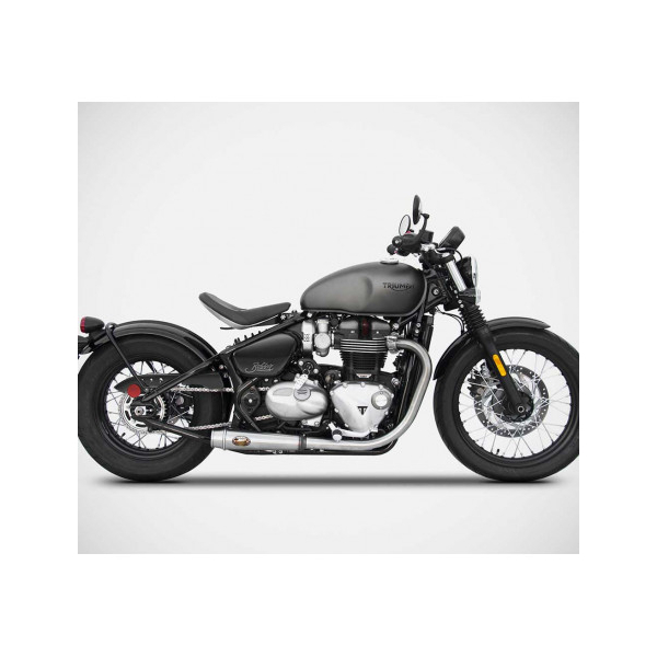 Double échappement bas inox Zard - Options : sans option, Version : homologué, Embout : embout inox, Matière : inox