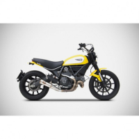 Echappement Zuma Ducati Scrambler 800 Zard - Options : sans option, Version : homologué, Embout : embout bronze, Matière : inox 