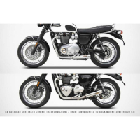 Kit transformation Triumph t120 ztp064 Zard - Options : noir, Version : racing 