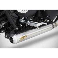 Ligne d'échappement 2 en 1 cross inox  Zard - Options : noir, Version : racing, Embout : embout inox, Matière : inox