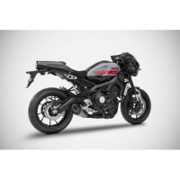 Ligne complète d'échappement inox mt09 xsr 900 mt09 tracer Zard - Options : noir, Version : racing, Embout : embout carbone, Matière : inox