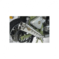 SILENCIEUX INOX ROYAL ENFIELD BULLET TRIALS 500 - Version : racing, Options : sans option, Matière : inox, Embout : embout inox 