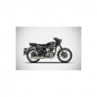 SILENCIEUX BAS ROYAL ENFIELD CLASSIC 2019/2020 - Options : sans option, Version : racing, Embout : embout inox, Matière : inox