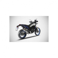 Echappement inox Ténéré 700 Zard - Version : racing, Options : noir, Matière : titane, Embout : embout carbone