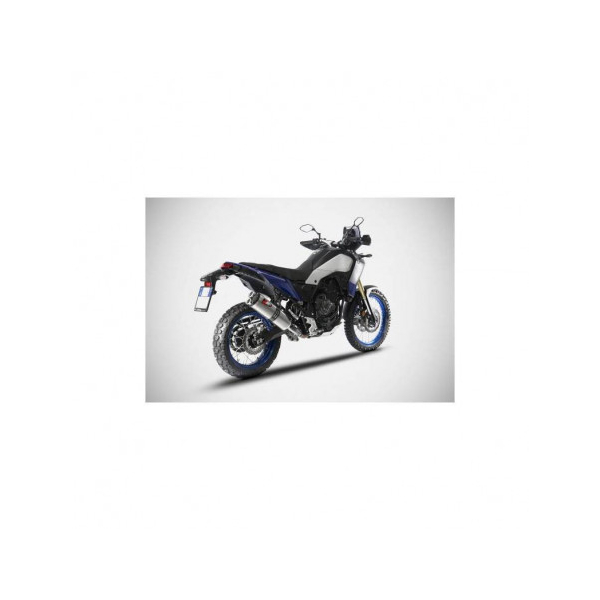 Echappement  inox Ténéré 700 Zard - Version : racing, Options : noir, Matière : inox, Embout : embout carbone