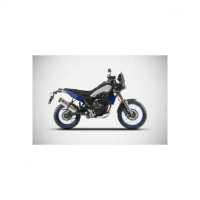 Echappement  inox Ténéré 700 Zard - Version : racing, Options : noir, Matière : inox, Embout : embout carbone