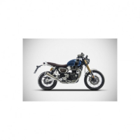 Ligne 2 en 1 basse inox Zard - Version : racing, Options : noir, Matière : inox, Embout : embout carbone 