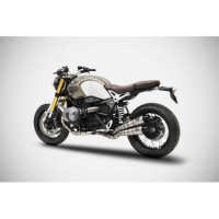 Ligne complète titane 2 en 2 BMW R Nine T Zard - Version : racing, Options : sans option, Matière : titane, Embout : embout aluminium 