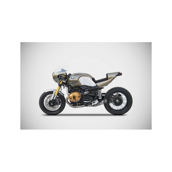 Ligne complète titane 2 en 2  BMW R Nine T Zard - Version : racing, Options : sans option, Matière : titane