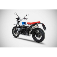 Echappements inox BMW R Nine T version haute Zard - Version : racing, Options : noir, Matière : inox, Embout : embout inox 