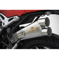 Echappements inox BMW R Nine T version haute Zard - Options : sans option, Matière : inox, Embout : embout inox, Version : homologué