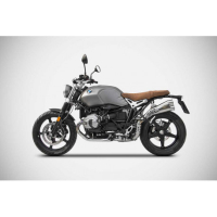 Echappement inox BMW R Nine T scrambler version limited edition Zard - Version : racing, Options : noir, Matière : inox, Embout : embout inox 