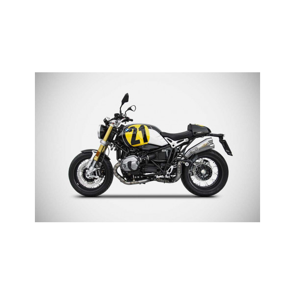 Echappements inox BMW R Nine T version haute limited Zard - Options : sans option, Matière : inox, Embout : embout inox, Version : homologué