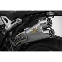 Echappements inox BMW R Nine T version haute limited Zard - Options : sans option, Version : homologué, Embout : embout inox, Matière : inox