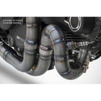 Collecteurs 2 en 2 inox Ducati scrambler monster 797 Zard - Version : racing, Options : noir