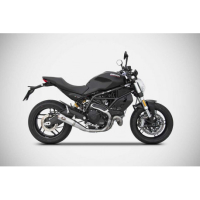 Echappement Zuma Zard - Version : racing, Options : noir, Matière : inox, Embout : embout noir