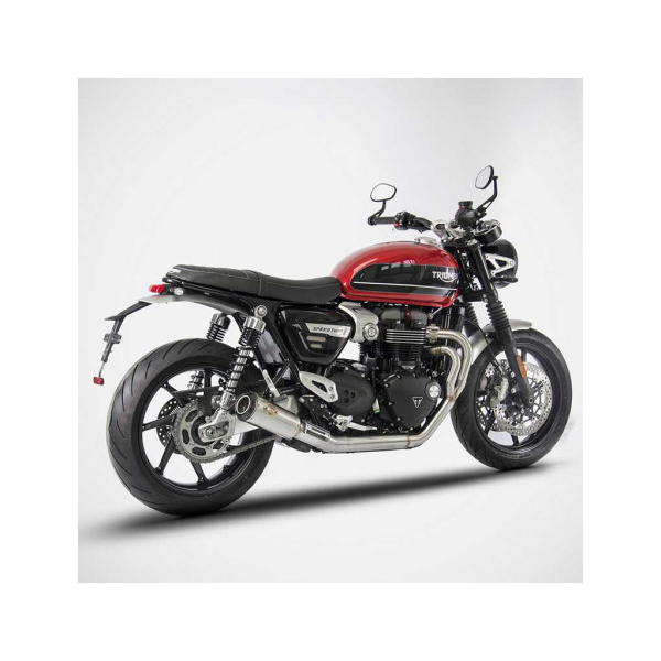 Ligne d'échappement 2 en 1 modele sp inox  Zard - Version : racing, Options : noir, Matière : inox, Embout : embout inox