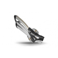 Echappement double sortie Triumph Rocket 3  Zard - Version : racing, Options : noir, Matière : inox, Embout : embout carbone