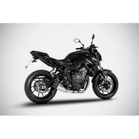 Ligne complète d'échappement basse inox mt07 et xsr 700 Zard - Options : sans option, Matière : inox, Embout : embout inox, Version : homologué