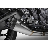 Ligne complète d'échappement basse inox mt07 et xsr 700 Zard - Options : sans option, Matière : inox, Embout : embout inox, Version : homologué