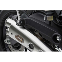 Echappement inox special edition Ducati scrambler Zard - Options : noir, Matière : inox, Embout : embout inox, Version : homologué