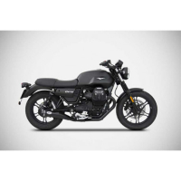 Ligne motoguzzi v7iii 2 en 1 Zard - Version : racing, Options : noir, Matière : inox, Embout : embout inox