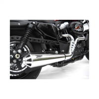 Ligne complète d'échappement inox Zard - Version : racing, Options : noir, Matière : inox, Embout : embout aluminium