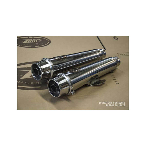 SILENCIEUX ZARD TRIUMPH STREET TWIN 2022 - Options : sans option, Matière : inox, Embout : embout inox, Version : homologué