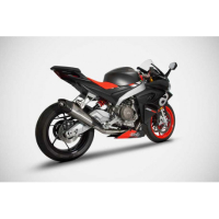 LIGNE COMPLETE ZARD APRILIA RS660 / TUONO 660 - Version : racing, Options : sans option, Matière : titane, Embout : embout carbone