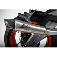 LIGNE COMPLETE ZARD APRILIA RS660 / TUONO 660 - Version : racing, Options : sans option, Matière : titane, Embout : embout carbone