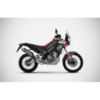 SILENCIEUX INOX ZARD HOMOLOGUE E5 APRILIA TUAREG 660 - Version : racing, Options : sans option, Matière : inox, Embout : embout inox