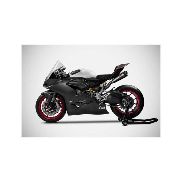 LIGNE COMPLETE ZARD DUCATI PANIGALE V2 - Options : sans option, Version : racing, Embout : embout carbone, Matière : titane