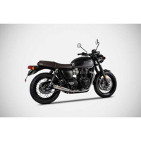 DOUBLE SILENCIEUX ZARD INOX TRIUMPH BONNEVILLE T120 - Version : racing, Options : sans option, Matière : inox, Embout : embout inox