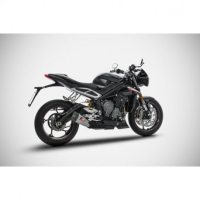 Echappement Triumph street triple 765 Zard - Options : sans option, Version : racing, Embout : embout carbone, Matière : titane 