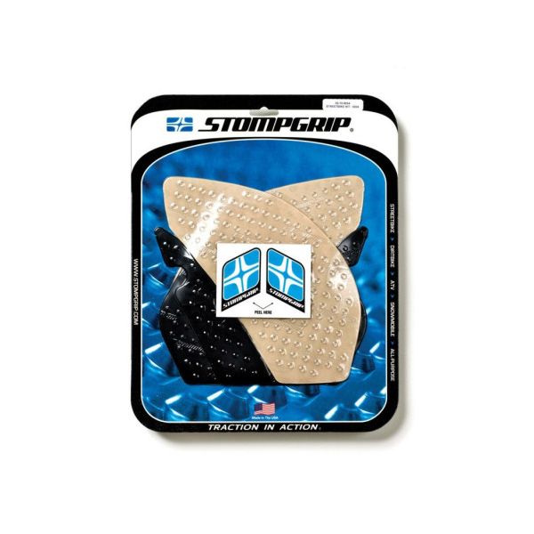 Grips De Reservoir Stompgrip Kawasaki Zx-10r - Couleur : NOIR/TRANSPARENT