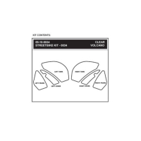 Grips De Reservoir Stompgrip Kawasaki Zx-10r - Couleur : NOIR/TRANSPARENT