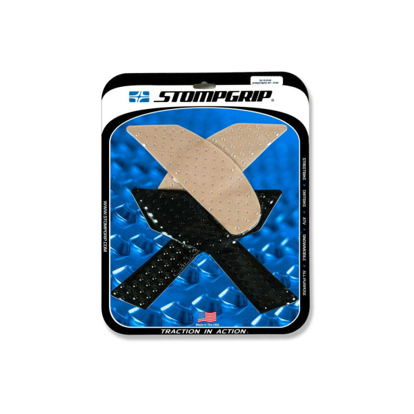 Grips De Reservoir Stompgrip Kawasaki Z 900 - Couleur : NOIR/TRANSPARENT