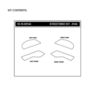 Grips De Reservoir Stompgrip Kawasaki Z 900 - Couleur : NOIR/TRANSPARENT