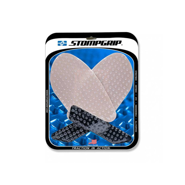 Grips De Reservoir Stompgrip Yamaha R3 - Couleur : NOIR/TRANSPARENT