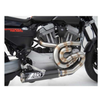 Ligne complète d'échappement titane carbone Zard - Version : racing, Options : sans option, Embout : embout inox, Matière : carbone
