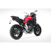 Ligne complète d'échappement inox mt07 Zard - Version : racing, Options : sans option, Matière : inox, Embout : embout inox