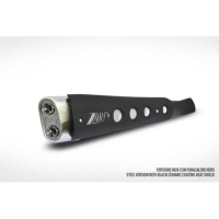 Ligne complète d'échappement haute carbu version short Zard - Options : noir, Matière : inox, Embout : embout inox, Version : homologué
